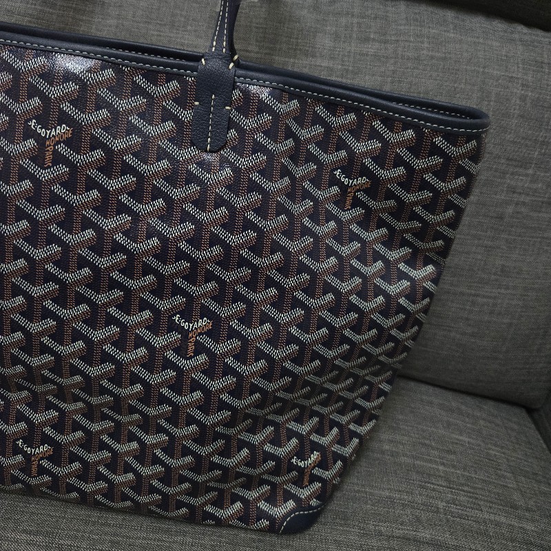 GOYARD Artois 深藍 有拉鍊 肩背包 托特包-7