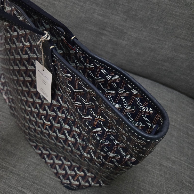 GOYARD Artois 深藍 有拉鍊 肩背包 托特包-11