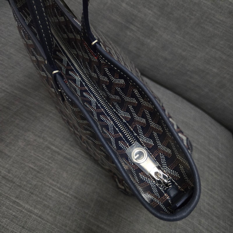 GOYARD Artois 深藍 有拉鍊 肩背包 托特包-12