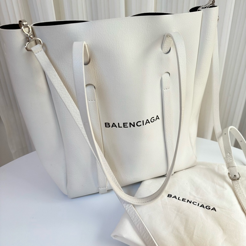 ✔️BALENCIAGA 巴黎世家 Everyday Tote XS 489813 牛皮托特包/斜背包/手提包/白色-5