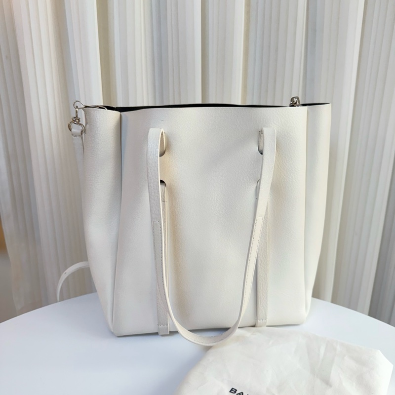 ✔️BALENCIAGA 巴黎世家 Everyday Tote XS 489813 牛皮托特包/斜背包/手提包/白色-7
