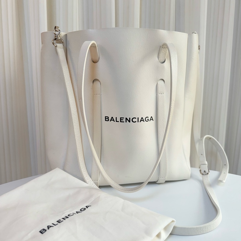 ✔️BALENCIAGA 巴黎世家 Everyday Tote XS 489813 牛皮托特包/斜背包/手提包/白色-8