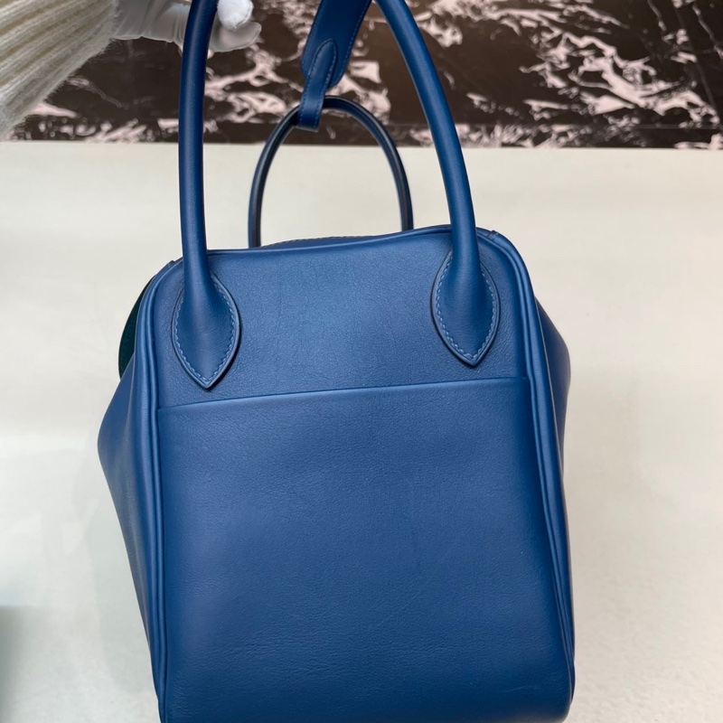 🌈Hermes💙Lindy 30💙深藍色銀扣🌟98新🌈Swift皮🌟-6