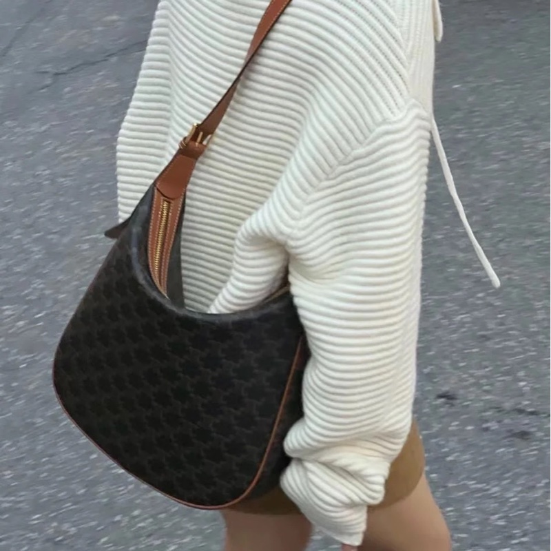 Celine 經典老花 大款 Hobo包 腋下包-0