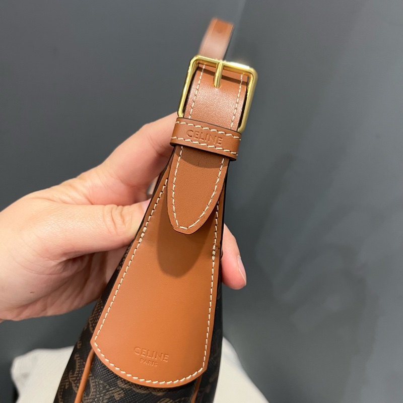 Celine 經典老花 大款 Hobo包 腋下包-13