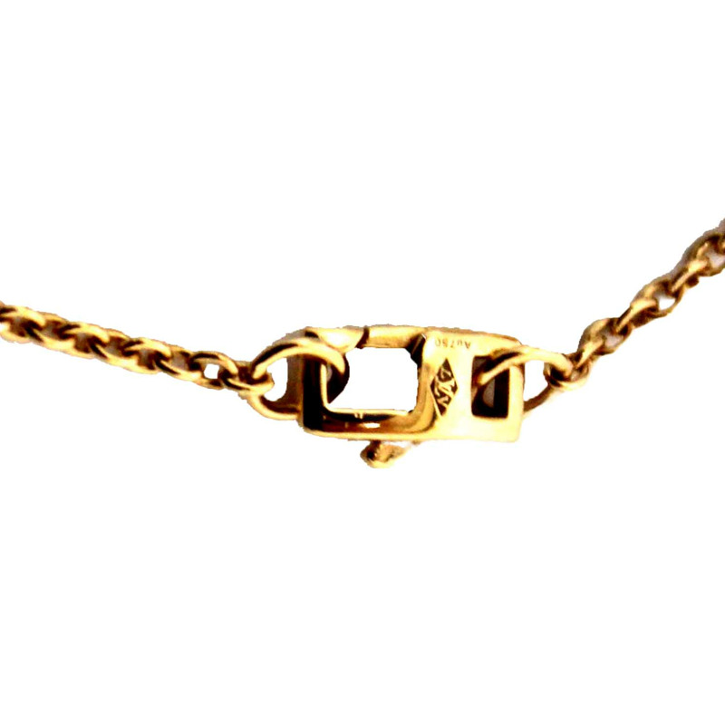 Louis Vuitton Pink Gold and White Mother-Of-Pearl Color Blossom Sun Pendant Necklace-5