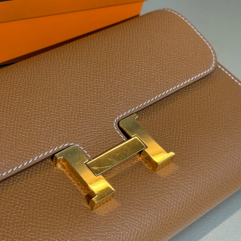 HERMES CONSTANCE TO GO 焦糖色康康手拿迷你斜背包-6