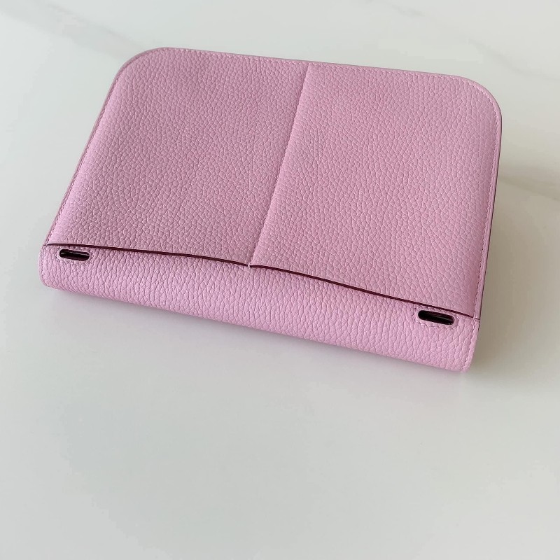 HERME'S Halzan 25 錦葵紫銀釦-11