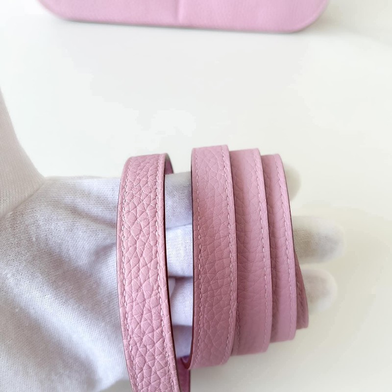 HERME'S Halzan 25 錦葵紫銀釦-31