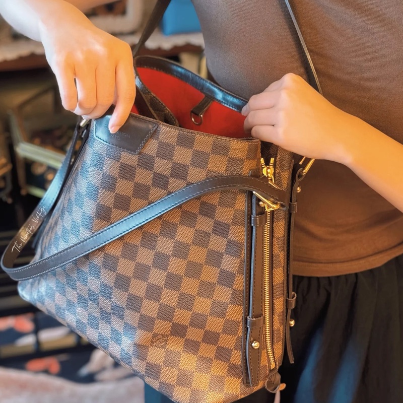💗香緹國際精品💗 LV 棋盤格 手提包 #cabas Rivington #全配 #台灣購證 #極新-0
