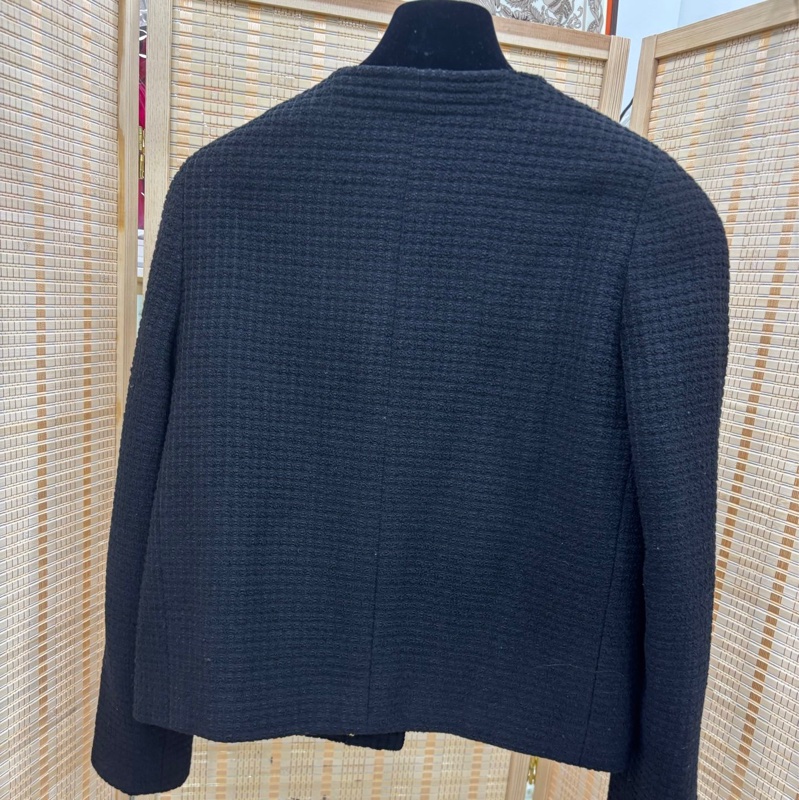 Chanel Vintage 黑金小輪廓外套 36碼-1