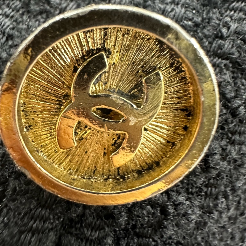 Chanel Vintage 黑金小輪廓外套 36碼-7