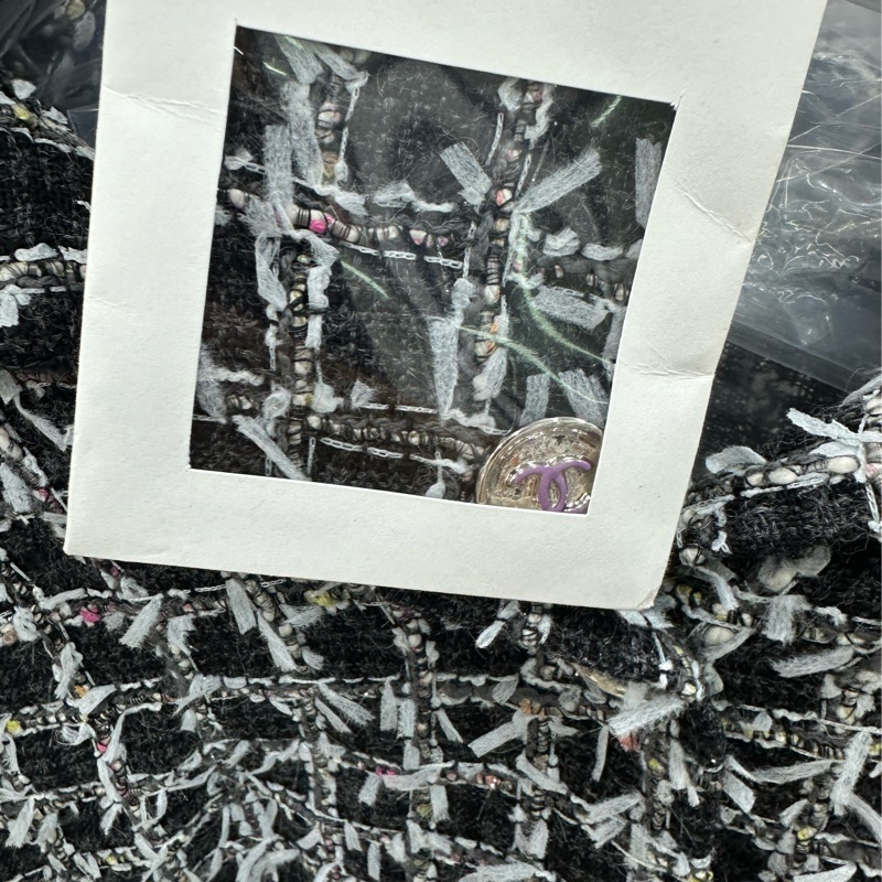 CHANEL香奈兒23a手作坊系列黑白格紋花呢外套王一博同款 36碼-4