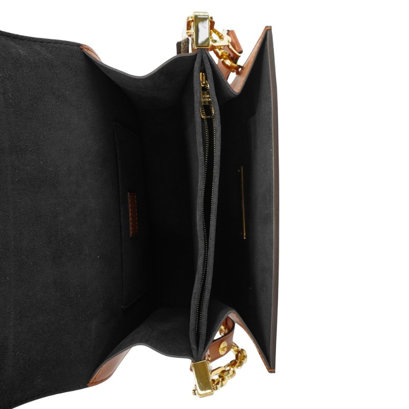 Louis Vuitton 展示品 Dauphine MM 帆布肩背斜背二用包(M45958-咖)-4