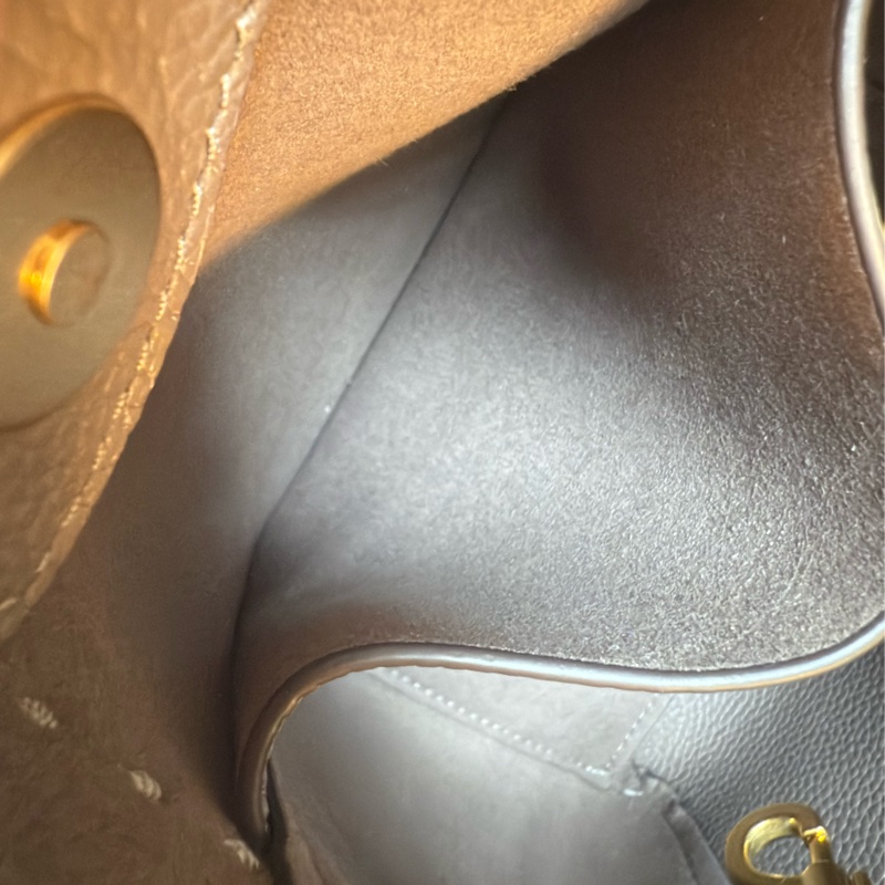 ✔️TORY BURCH  TB McGraw Hobo 真皮變形水桶包/手提包／斜背包／可可色/小號-19