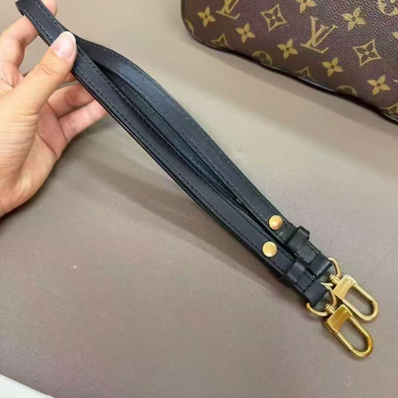 LV 老花黑水桶肩背斜背包 芯片編碼款 26*26*17.5 99新配件塵袋-6