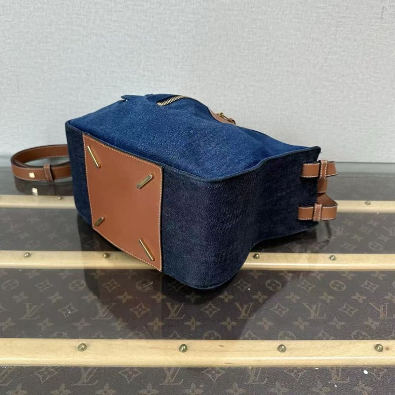 ✨LOEWE hammock牛仔吊床手提肩背斜背包26*24*14 97新配件塵袋-2