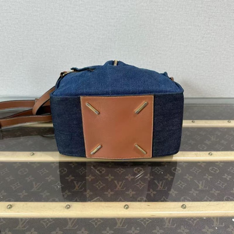 ✨LOEWE hammock牛仔吊床手提肩背斜背包26*24*14 97新配件塵袋-3