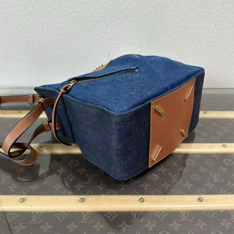 ✨LOEWE hammock牛仔吊床手提肩背斜背包26*24*14 97新配件塵袋-4