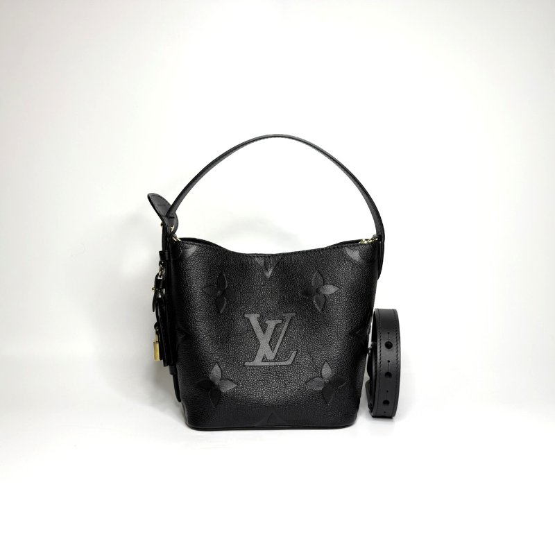 LV黑牛皮ALL IN BB手提側背包M13480-5