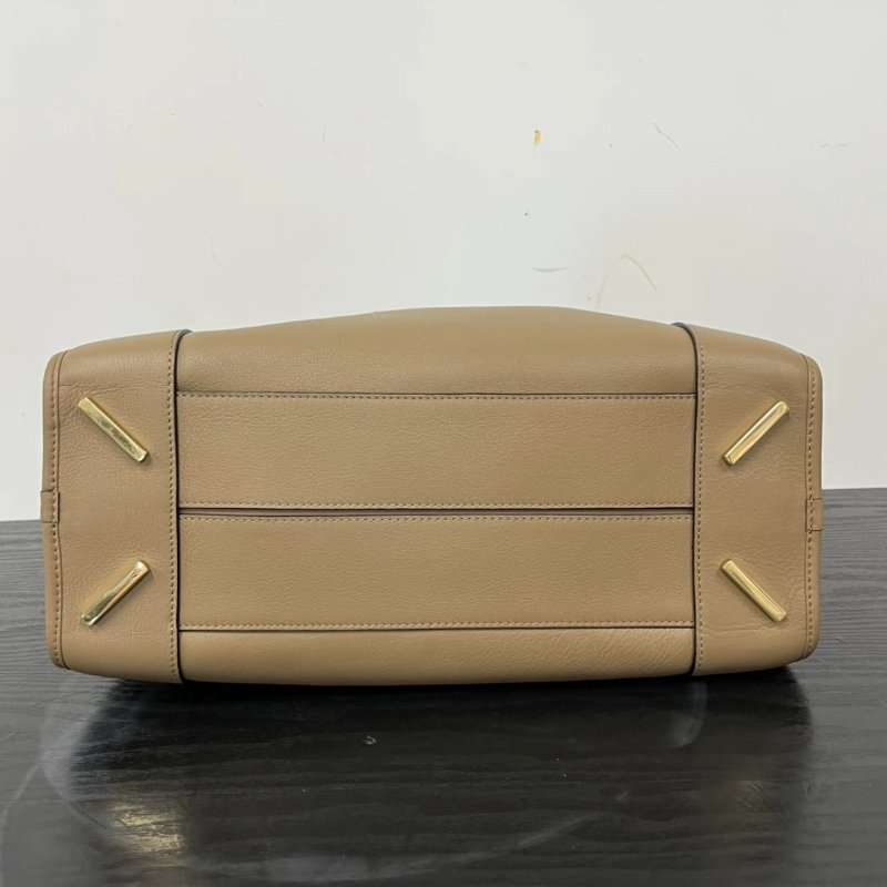 LOEWE Amazona咖色手提肩背斜背包 36*20*14 98新配件塵袋-4