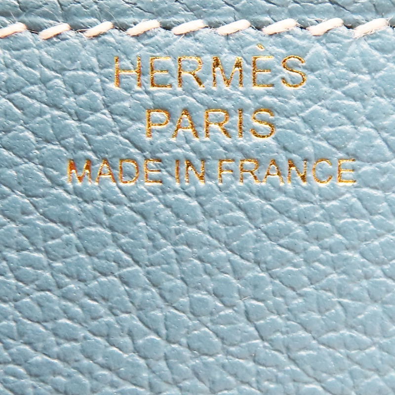 新牛仔藍 Evercolor牛皮 Roulis Slim 短夾 零錢包 B刻 金扣 H082053CPD2-7