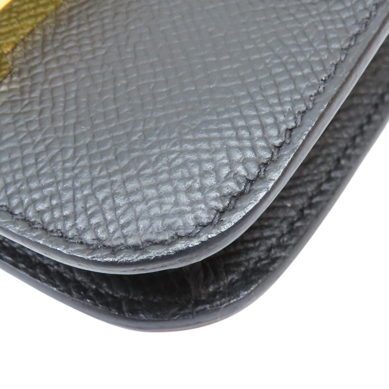 黑色 Epsom牛皮 Constance Slim 錢包 Y刻 金扣【HERMES 愛馬仕】-11