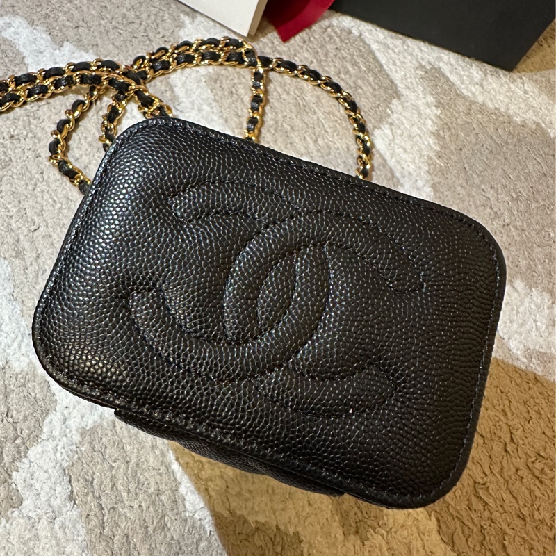 chanel 經典雙c logo 化妝包 撲克牌系列-7