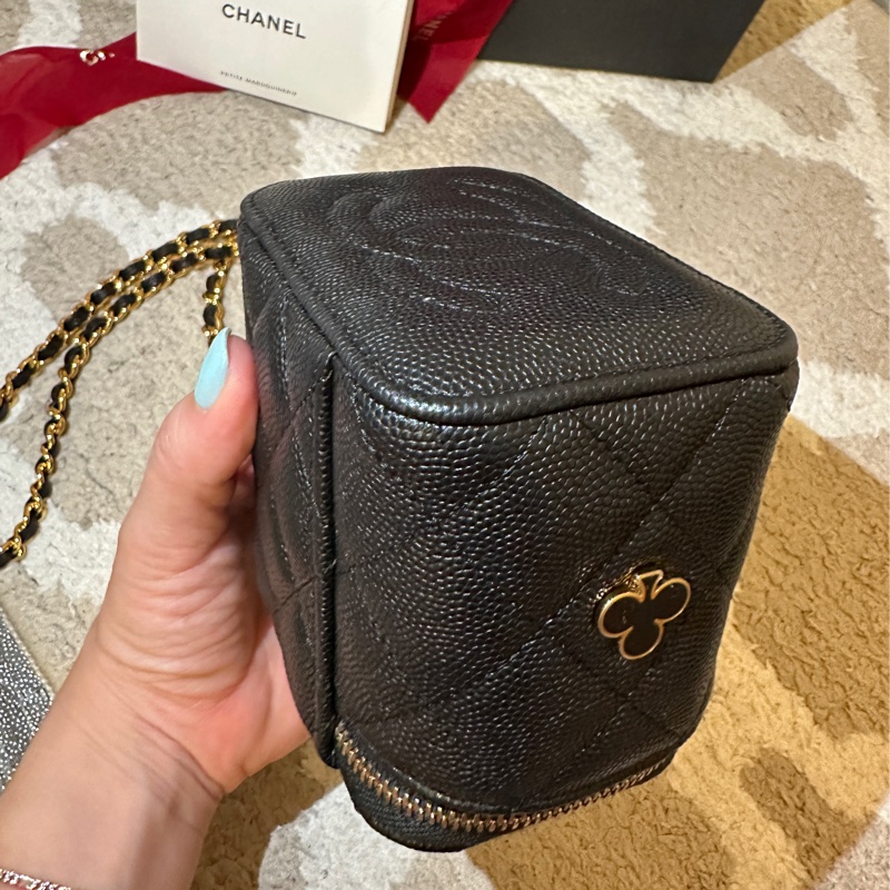 chanel 經典雙c logo 化妝包 撲克牌系列-8