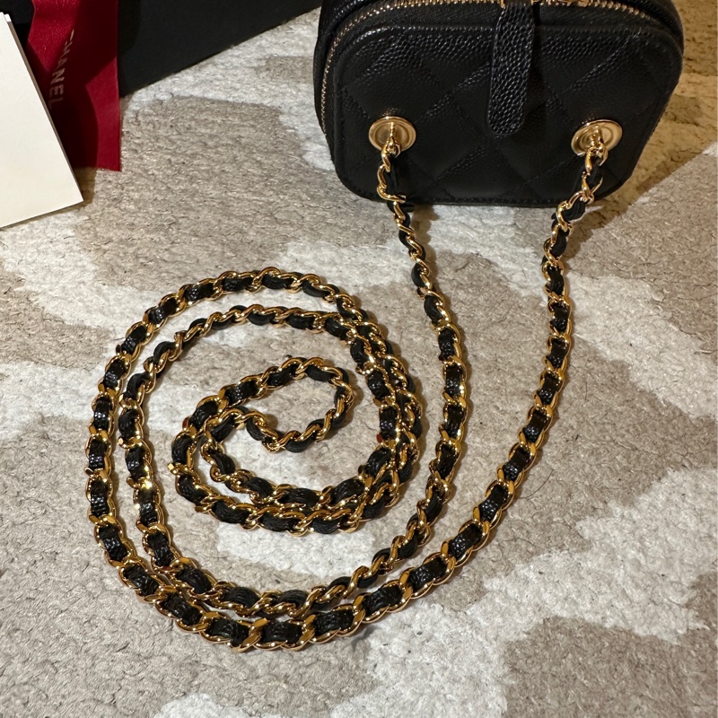 chanel 經典雙c logo 化妝包 撲克牌系列-12