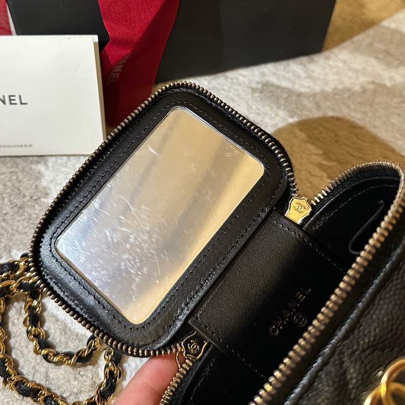 chanel 經典雙c logo 化妝包 撲克牌系列-13