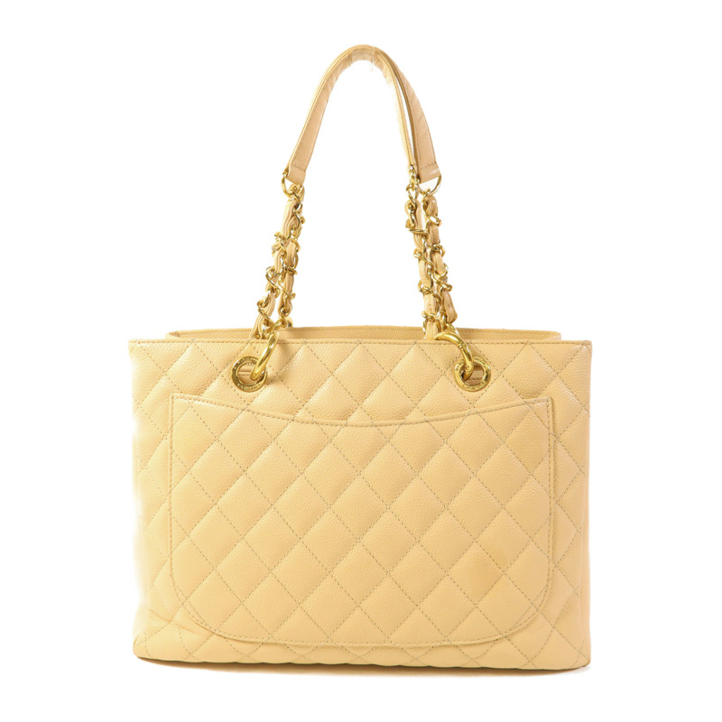 CHANEL 牛皮皮革GST Grand Shopping Tote Bag金扣肩背袋/手挽袋-1