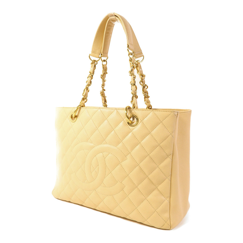 CHANEL 牛皮皮革GST Grand Shopping Tote Bag金扣肩背袋/手挽袋-2