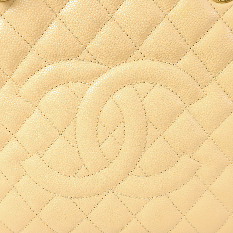 CHANEL 牛皮皮革GST Grand Shopping Tote Bag金扣肩背袋/手挽袋-9