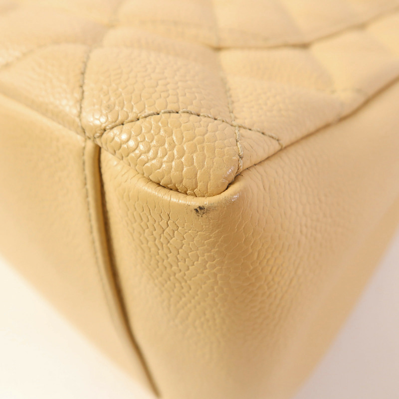 CHANEL 牛皮皮革GST Grand Shopping Tote Bag金扣肩背袋/手挽袋-13
