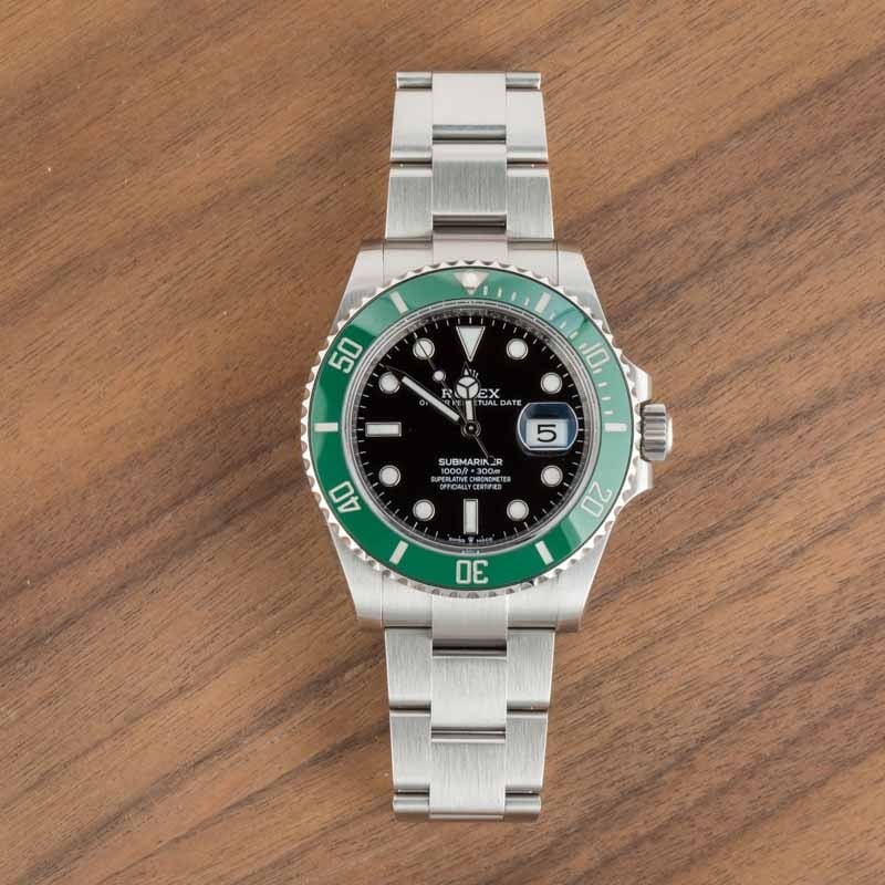 二手 9成新 Rolex Submariner 126610LV Stainless Steel Starbucks Stainless Steel Black Dial 41MM, B&P (2020)-4