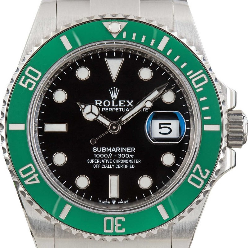 二手 9成新 Rolex Submariner 126610LV Stainless Steel Starbucks Stainless Steel Black Dial 41MM, B&P (2020)-5