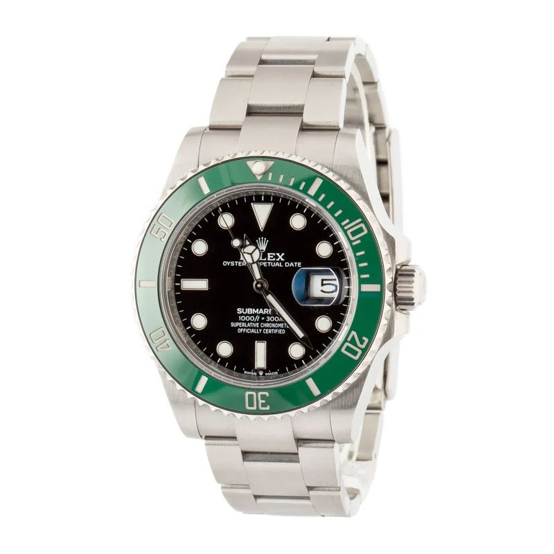 二手 9成新 Rolex Submariner 126610LV Stainless Steel Starbucks Stainless Steel Black Dial 41MM, B&P (2020)-6