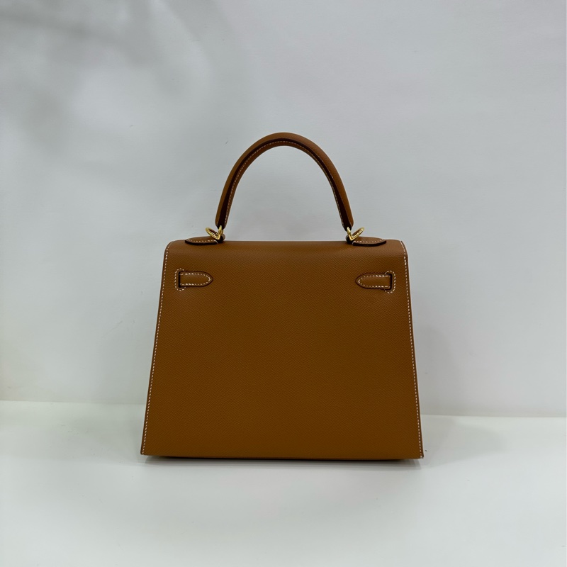 Hermes kelly 25 金棕金扣 epsom皮 Y刻 2021年原購證 99新近閒置-2