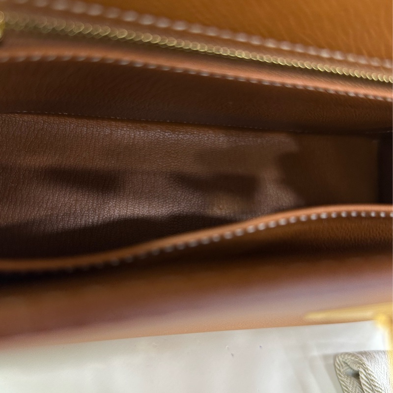 Hermes kelly 25 金棕金扣 epsom皮 Y刻 2021年原購證 99新近閒置-8