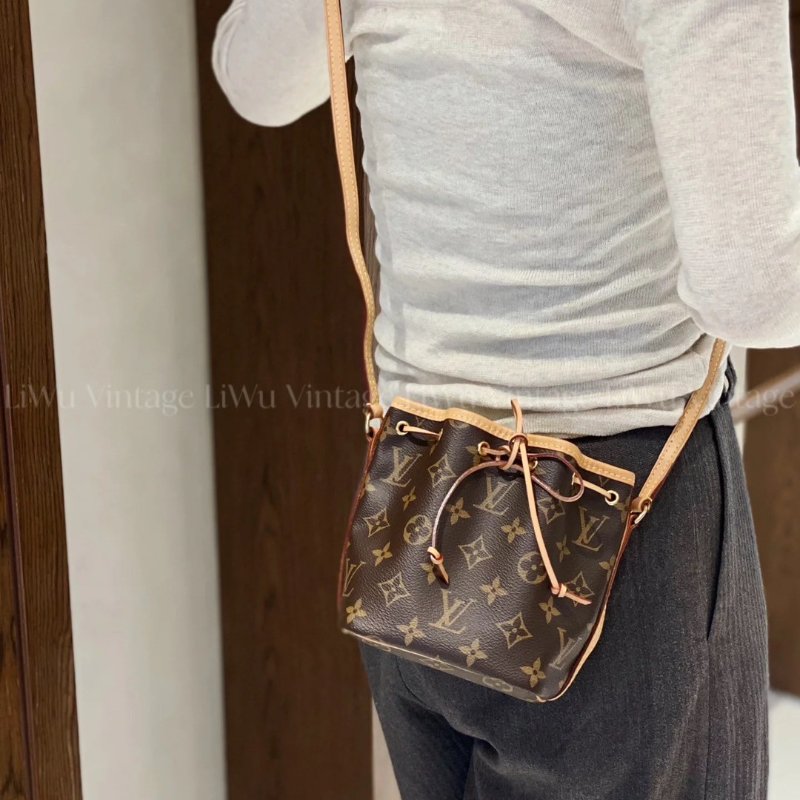 🏷LV.Nano Noe 老花束口水桶包 M41346 絕版款-22