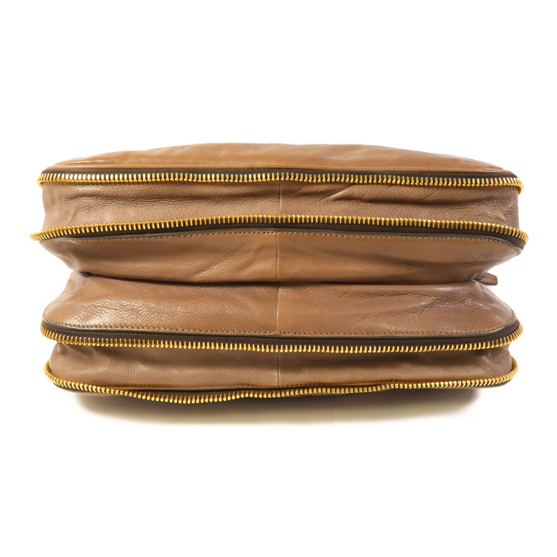PRADA 牛皮皮革Shoulder Bag金扣肩背袋-3