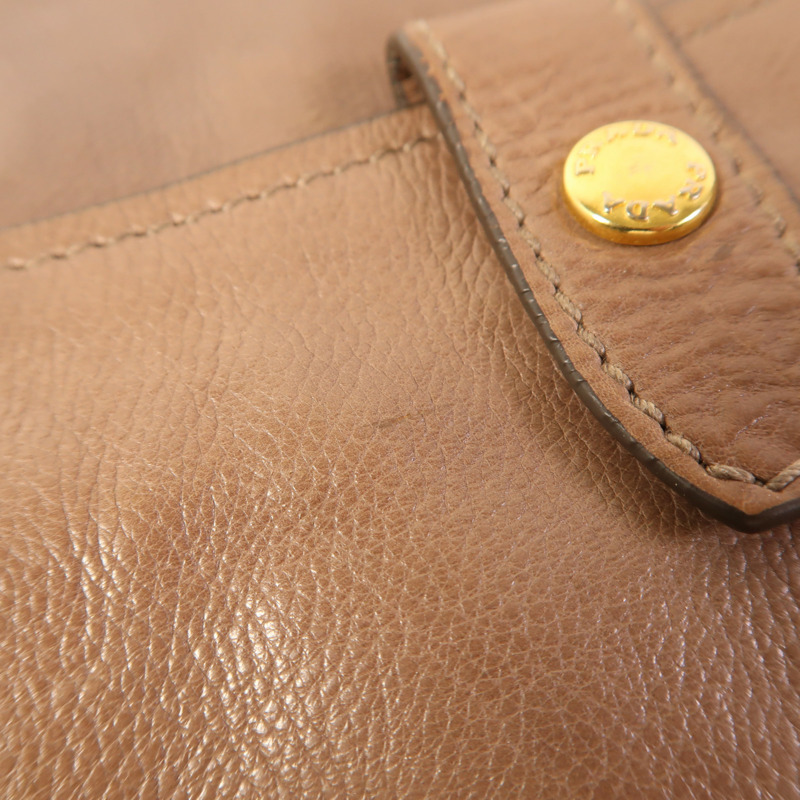 PRADA 牛皮皮革Shoulder Bag金扣肩背袋-16