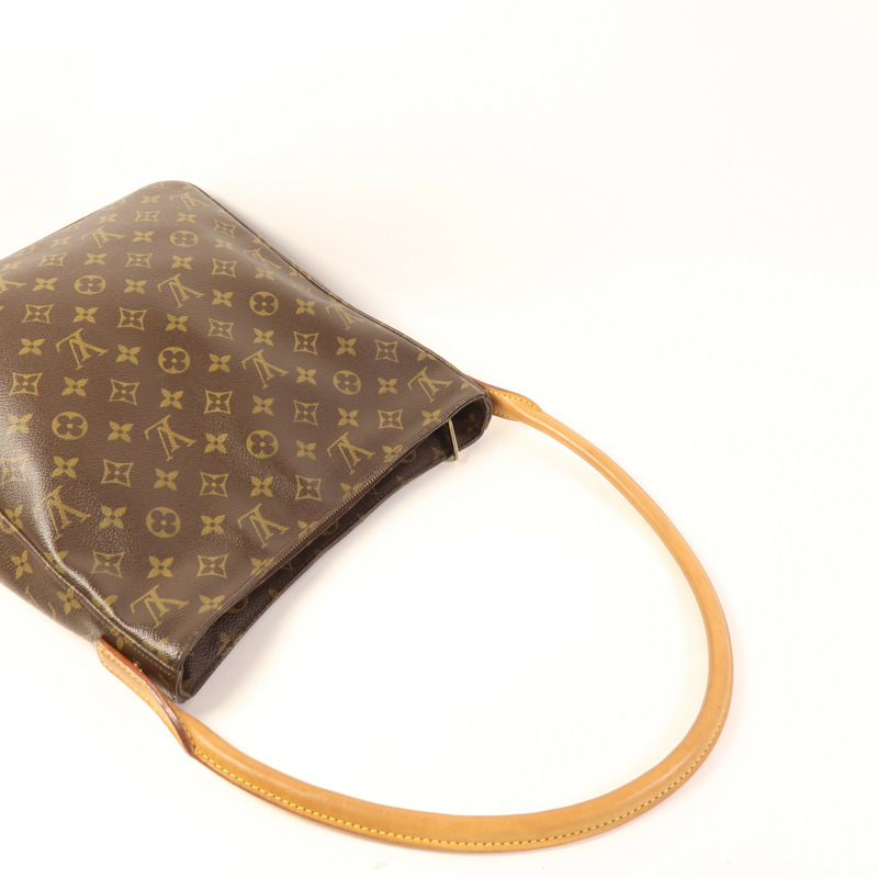 LOUIS VUITTON Monogram Looping GM金扣肩背袋-4