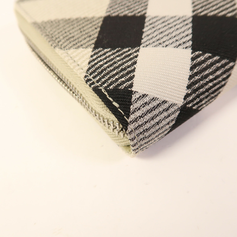 BURBERRY 帆布Long Wallet銀扣長錢包-14