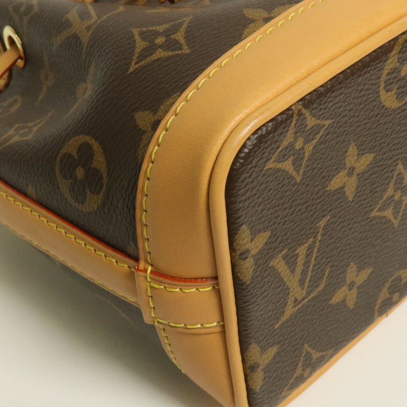 LOUIS VUITTON Monogram Nano Noe金扣手挽肩背兩用袋-7