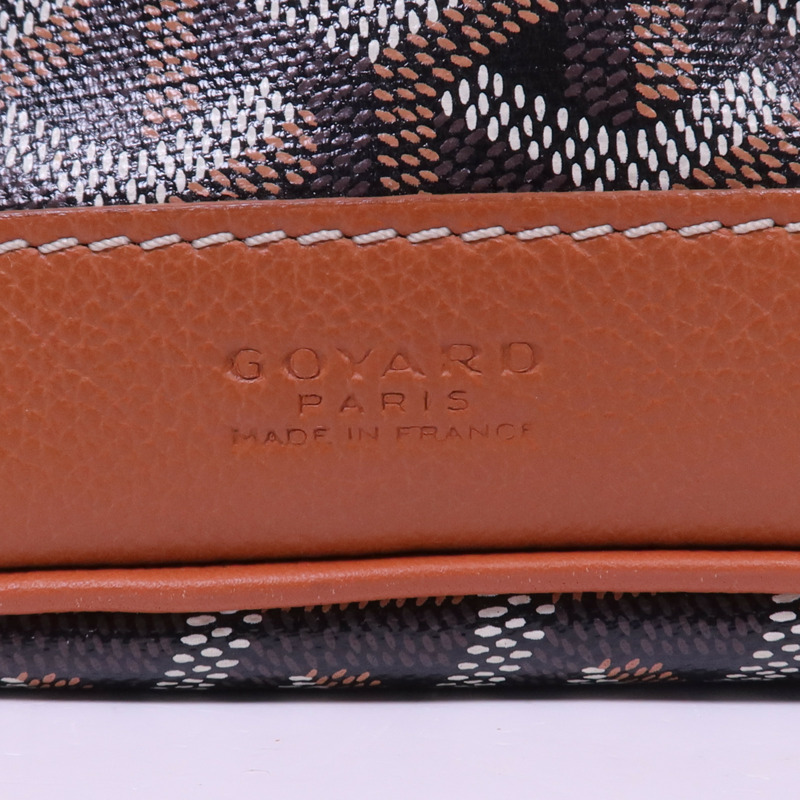 GOYARD 塗層帆布Petit Flot Bucket Bag銀扣肩背袋-4