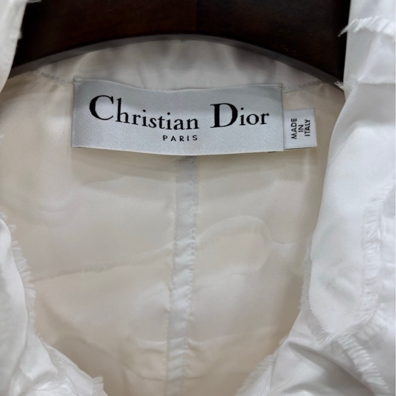 Dior白色長風衣外套，ab同款 38碼-2