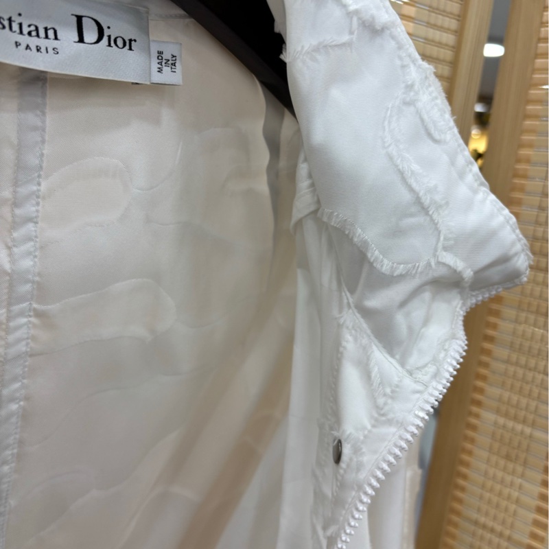 Dior白色長風衣外套，ab同款 38碼-5