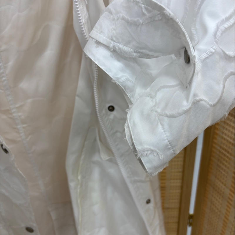 Dior白色長風衣外套，ab同款 38碼-6